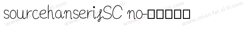 sourcehanserifSC no字体转换